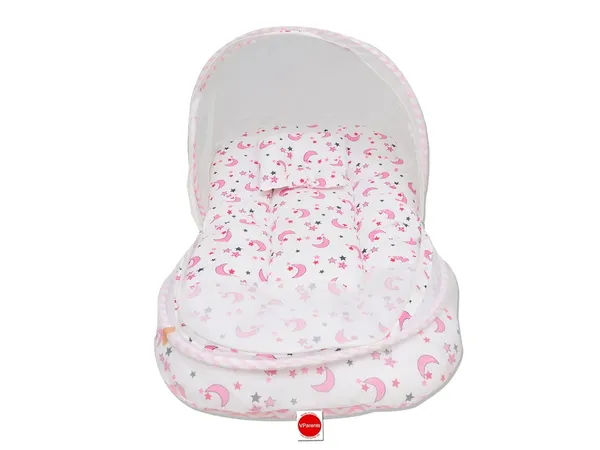 Galaxy_Baby_Feeding_Pillow_Bedding_Set_with_Mosquito_net_and_Sleeping_Bag_Combo_(Pink)