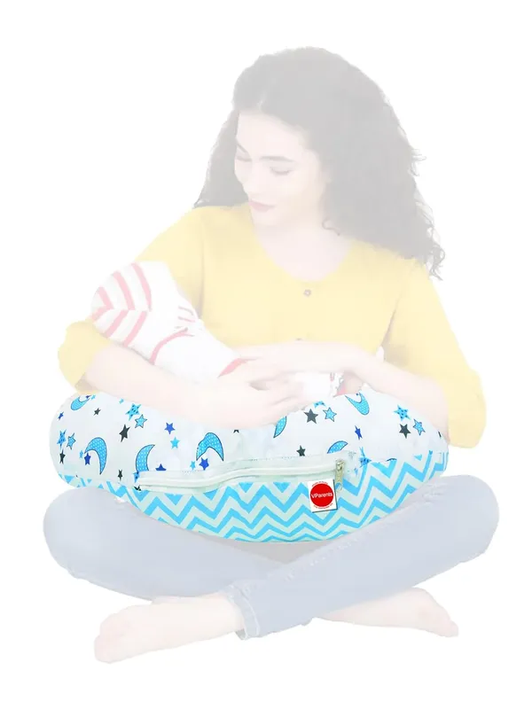 Galaxy_Baby_Bed_with_Thick_Filling_,_Mosquito_Net_with_Zip_Closure_&_Neck_Pillow,_Baby_Bedding_for_New_Born,_0M+,_Star_Print,_Baby_Sleeping_Bag_Multipurpose_Feeding_Pillow_(Blue)