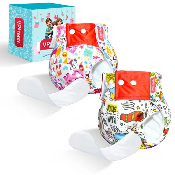 Jumbo_and_Rain_Print_Reusable_and_Adjustable_Cloth_Diapers_With_ulta_absorbent_Insert_with_5_layers-_washable_(Pack_of_2)