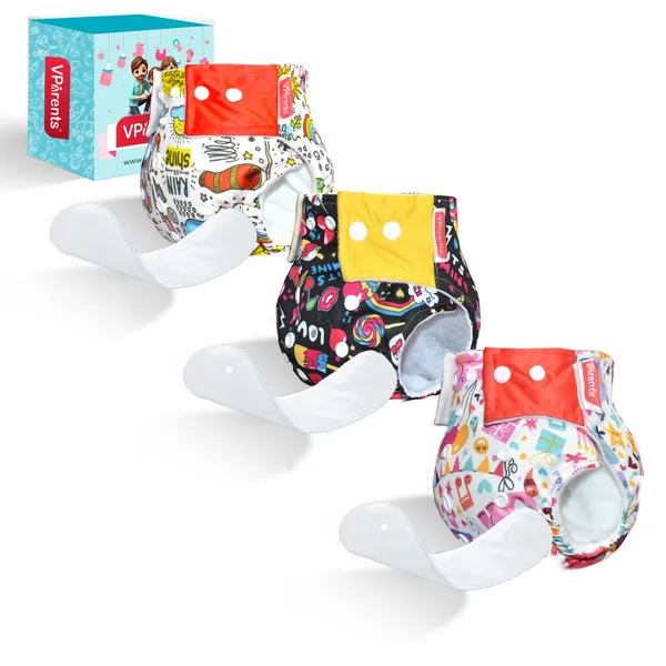 Pack_of_3_Jumbo_Icecream_and_Rain_Print_Reusable_and_Adjustable_Cloth_Diapers_With_ulta_absorbent_Insert_with_5_layers-_washable
