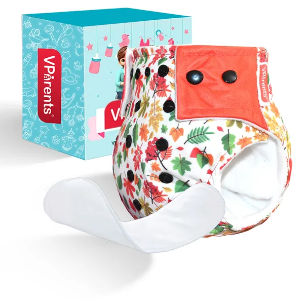 flower_Print_Reusable_and_Adjustable_Cloth_Diapers_With_ulta_absorbent_Insert_with_5_layers-_washable_(Flower)