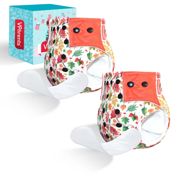 Flower_Print_Reusable_and_Adjustable_Cloth_Diapers_With_ulta_absorbent_Insert_with_5_layers-_washable_(Pack_of_2)_(FLower)