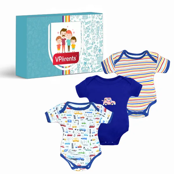 Set_Of_3__Half_Sleeve_Baby_Romper_Body_Suits_Jump_Suits_For_Boys_And_Girls