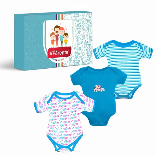 Set_Of_3__Half_Sleeve_Baby_Romper_Body_Suits_Jump_Suits_For_Boys_And_Girls