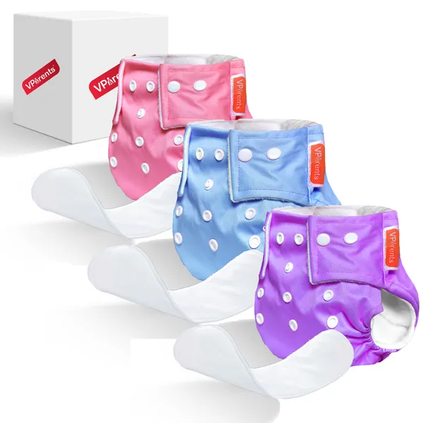 Solid_Washable_Baby_Cloth_Diaper_Reusable_Adjustable_Size_Waterproof_Pocket_Cloth_Diaper_Nappie_(With_Insert)_(Pack_of_3)