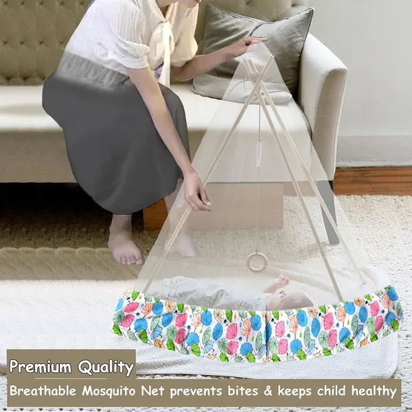 Mosquito_Net_for_Baby_Cradle_Jhula_Saree_Swing_with_Zip_Opening_at_bottom_-_Blue