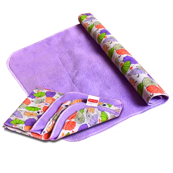 Â _Diaper_Changing_Mat_Sleeping_mats_Water_Proof_Bed_Protector_with_one_side_fabric_New_Born_Baby_(65cm_x_45_cm)_(0-6_Months)_Pink