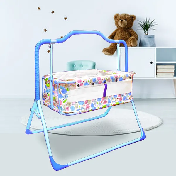 VParents_Umbi_New_Born_Baby_Crib_Bassinet_cot_Swing_Cradle�Jhula_Palna_(Blue)