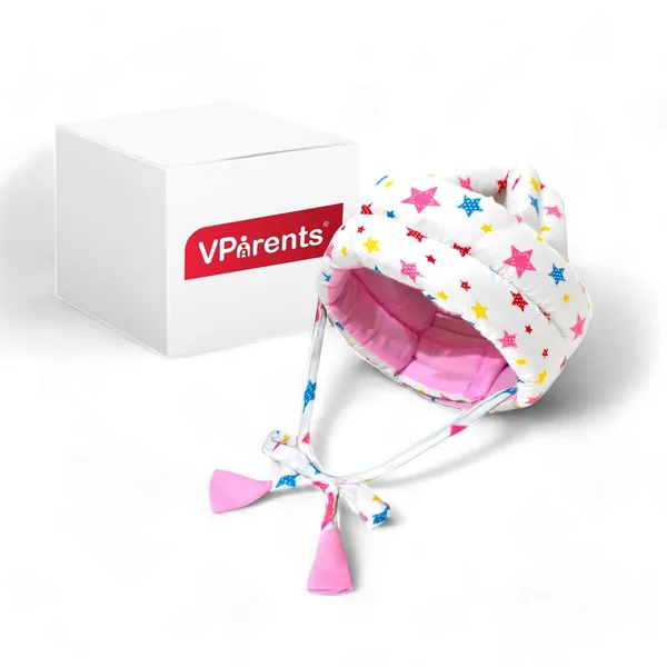 Vparents_Joy_Baby_Head_Protector_for_Safety_of_Kids_6M_to_3_Years-_Baby_Safety_Helmet_with_Proper_Air_Ventilation_&_Corner_Guard_Protection_(Pink)