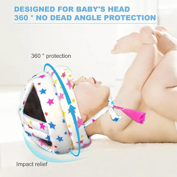 Vparents_Joy_Baby_Head_Protector_for_Safety_of_Kids_6M_to_3_Years-_Baby_Safety_Helmet_with_Proper_Air_Ventilation_&_Corner_Guard_Protection_(Pink)