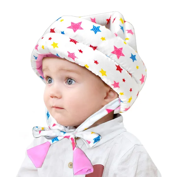 Vparents_Joy_Baby_Head_Protector_for_Safety_of_Kids_6M_to_3_Years-_Baby_Safety_Helmet_with_Proper_Air_Ventilation_&_Corner_Guard_Protection_(Pink)