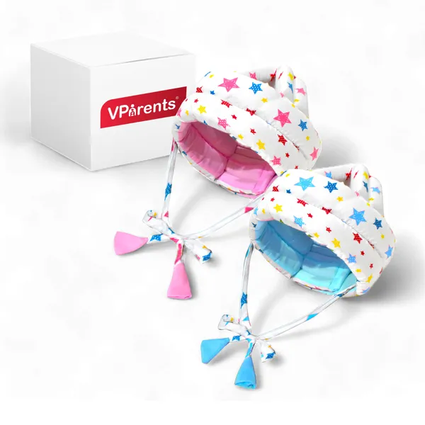 Vparents_Joy_Baby_Head_Protector_for_Safety_of_Kids_6M_to_3_Years-_Baby_Safety_Helmet_with_Proper_Air_Ventilation_&_Corner_Guard_Protection_Pack_of_2_(Pink_and_Blue)