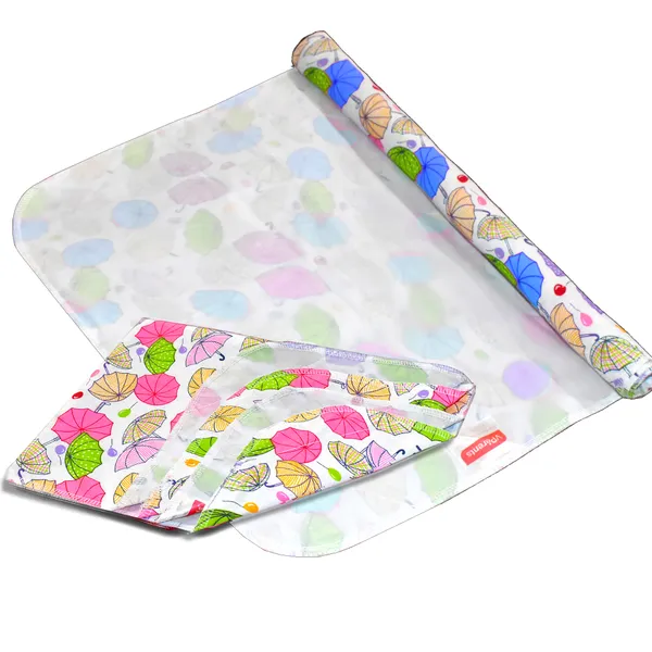 Vparents_Chunky_Nappy_Changing_Mat_Sleeping_Mats_Water_Proof_Bed_Protector_Sheet_For_New_Born_Baby_(0-3_Months)_Pack_Of_2_Pink_And_Blue