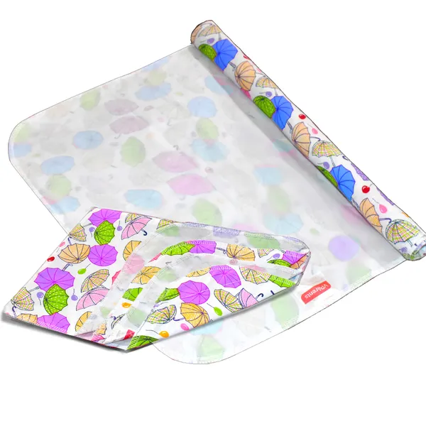 Vparents_Chunky_Nappy_Changing_Mat_Sleeping_Mats_Water_Proof_Bed_Protector_Sheet_For_New_Born_Baby_(0-3_Months)_Pack_Of_2_Blue_And_Purple