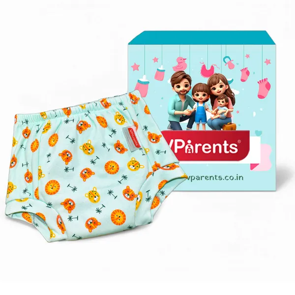 Vparents_Padded_Underwear_For_Babies_And_Toddlers_With_3_Layers_Of_Cotton_Padding_Potty_Training_Pull_Up_&_Diaper-Free_Time_(6-12_Months)_Lion