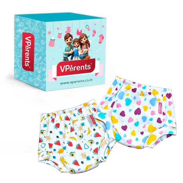 Vparents_Padded_Underwear_For_Babies_And_Toddlers_With_3_Layers_Of_Cotton_Padding_Potty_Training_Pull_Up_&_Diaper-Free_Time_Pack_Of_2_(6-12_Months)_Watermelon_And_Heart