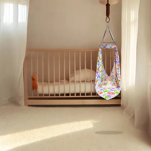 Vparents_Chunky_Baby_Swing_Cradle_With_And_Spring_(Purple)