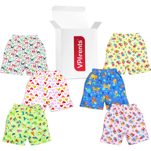 Set_Of_6_Cotton_Infant_Boys_&_Girls_Baby_Shorts_Printed_-__(18-24_Months)