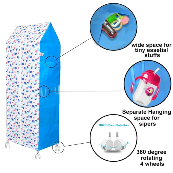 Vparents_Baby_Wardrobe_Plastic_Multipurpose_6_Shelve,_Foldable,_Sturdy_Material_With_Dry_Sheet_2_Pcs_(Preemiee)