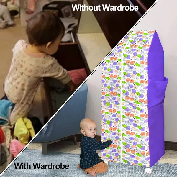 Vparents_Baby_Wardrobe_Plastic_Multipurpose_6_Shelve,_Foldable,_Sturdy_Material_With_Dry_Sheet_2_Pcs_(Chunky)