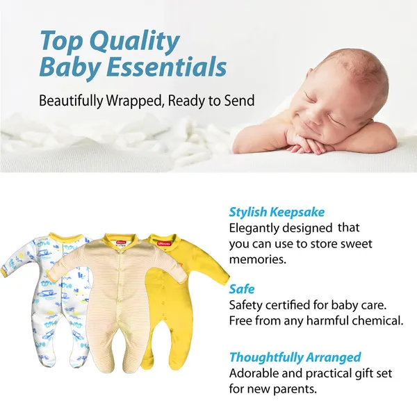 Full_Length_Printed_Baby_Footies_Sleepsuit_Romper_Pack_of_3-(Yellow)