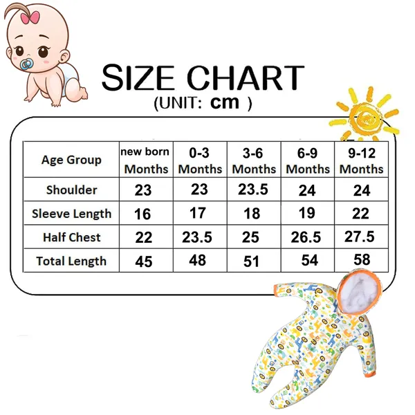 Zoey_Newborn_Baby_Boy's_and_Baby_Girl's_Cotton_Striped_Full_Sleeve_Hooded_Footies_Sleepsuit_Rompers(Orange)-Pack_of_2