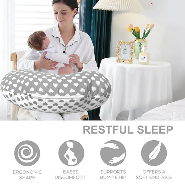 Rosy_Feeding_Pillow,_Breast_Feeding_Pillows_Vacuum_Packed_Cotton_Nursing_Pillow_and_Positioner_Breastfeeding,_Bottle_Feeding,_Baby_Support_-_Heart_Printed-_Gray