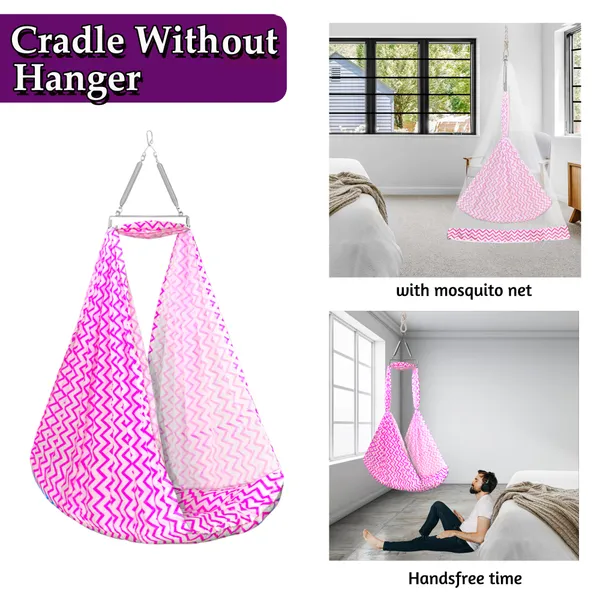 Cherub_Baby_Swing_Cradle_with_Mosquito_Net_and_Spring_(Pink)