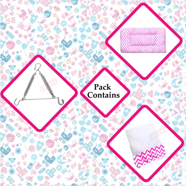 Cherub_Baby_Swing_Cradle_with_Mosquito_Net_and_Spring_(Pink)