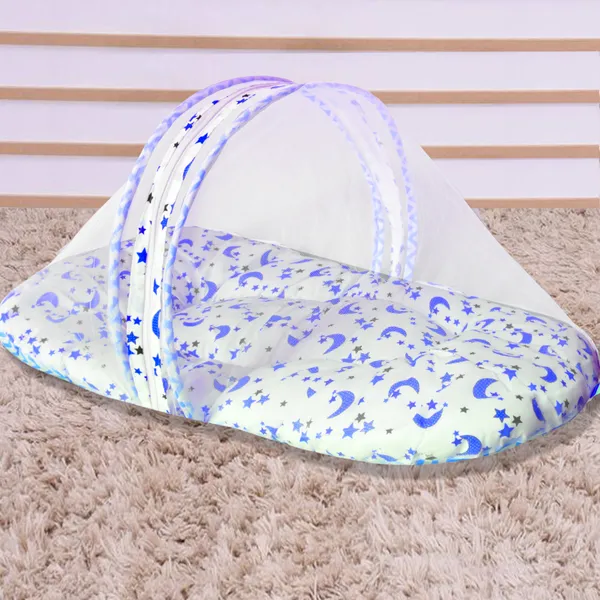 Galaxy_Baby_Bedding_Set_with_Mosquito_net_and_Pillow_(Blue)