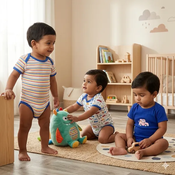 Set_Of_3__Half_Sleeve_Baby_Romper_Body_Suits_Jump_Suits_For_Boys_And_Girls