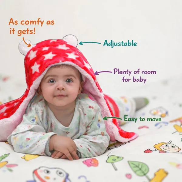 3-in-1_Soft_Hooded_Baby_Blanket_Wrapper_-0-6_Months_Swaddle_for_New_Born_Sleeping_Bag_Gift__Bath_Towel_Bath_Robe_-Red