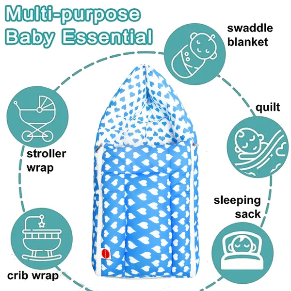 Rosy_Baby_4_Piece_Bedding_Set_with_Pillow_and_Bolsters_Sleeping_Bag_and_Bedding_Set_and_Feeding_Pillow_Combo_(Blue)