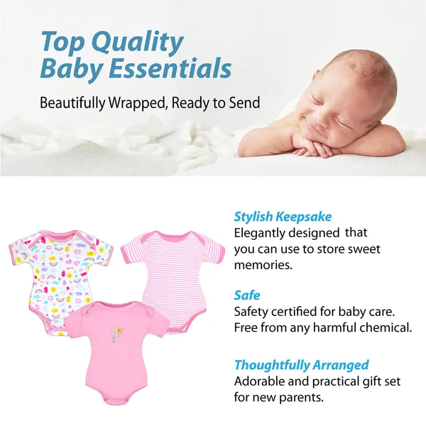 Set_of_3_Half_Sleeves_Baby_Romper_Body_Suits_Jump_Suit_for_Boys_and_Girls_(9-12_months)-_Light_Pink