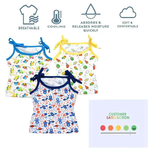 Vparents_Cotton_New_Born_Baby_Boy's_&_Baby_Girls_Jabla_-Multicolour_-_Pack_Of_5_Assorted_Design_(0-3_Months)