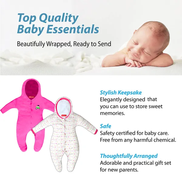 Zoey_Newborn_Baby_Boy's_and_Baby_Girl's_Cotton_Striped_Hooded_Full_Sleeve_Footies_Sleepsuit_Rompers_(Pink)_-_Pack_of_2