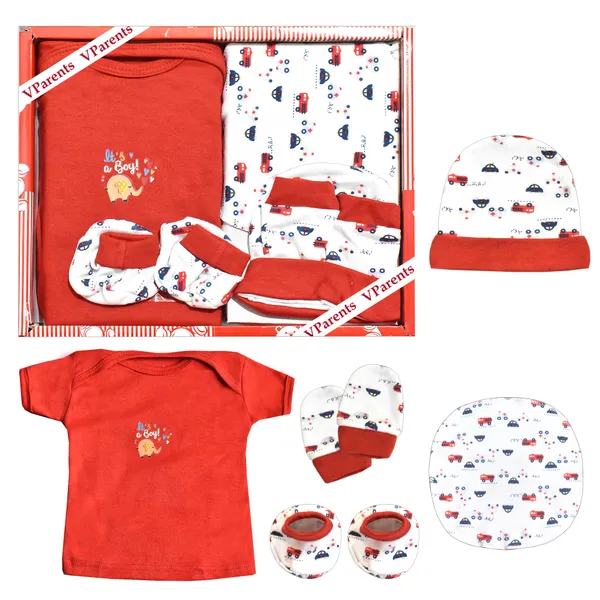 Pack_of_5_Bitsy_New_Born_Baby_Gift_Set_(Red)
