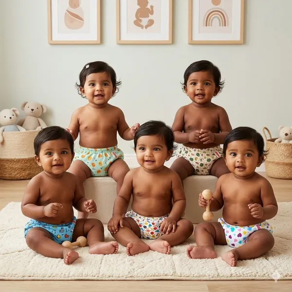 Pack_Of_5_Padded_Underwear_For_Babies_And_Toddlers_With_3_Layers_Of_Cotton_Padding_Potty_Training_Pull_Up_&_Diaper-Free_Time__(6-12_Months)_Lion_Car_Heart_Galaxy_Watermelon