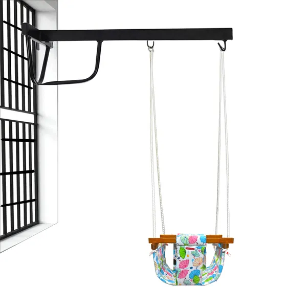 Chunky_swing_for_Kids_Indoor_Outdoor|jhula_for_kids|Baby_Garden_Swing_with_window_Hanging_metal_rod_(8_Months_to_3_Years)_(Up_to_15_kg)