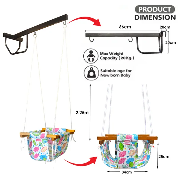 Chunky_swing_for_Kids_Indoor_Outdoor|jhula_for_kids|Baby_Garden_Swing_with_window_Hanging_metal_rod_(8_Months_to_3_Years)_(Up_to_15_kg)