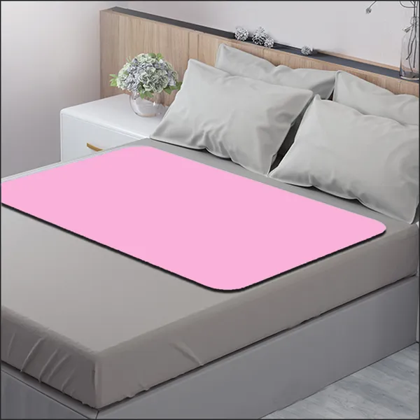 Chubby_Cheeks_Water_Proof_Baby_Bed_Protector_Reusable_Dry_Sheet_(Pink)_(Large)_(100_X_140)
