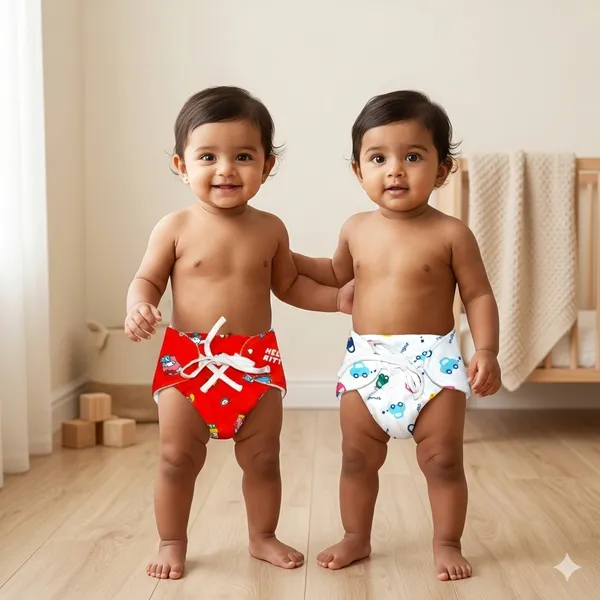 VParents_DryFeel_Baby_Langots_l_Cotton_Modern_Baby_Nappy_l_Mess-free_Langot_with_soft_Elastics_l_DryFeel_Top_Layer_l_Diaper-free_Time_Essential(Pack_os_2)_car_and_toy