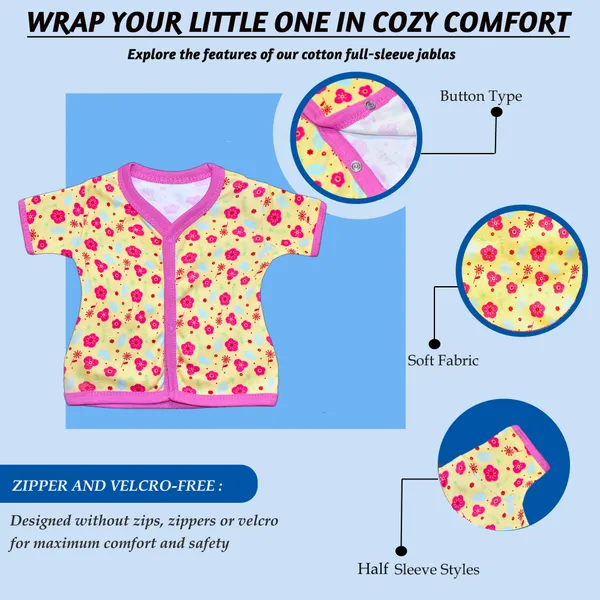 Pack_Of_9_Half_Sleeves_Cotton_New_Born_Baby_Boy's_&_Baby_Girls_Jabla_&_Shorts