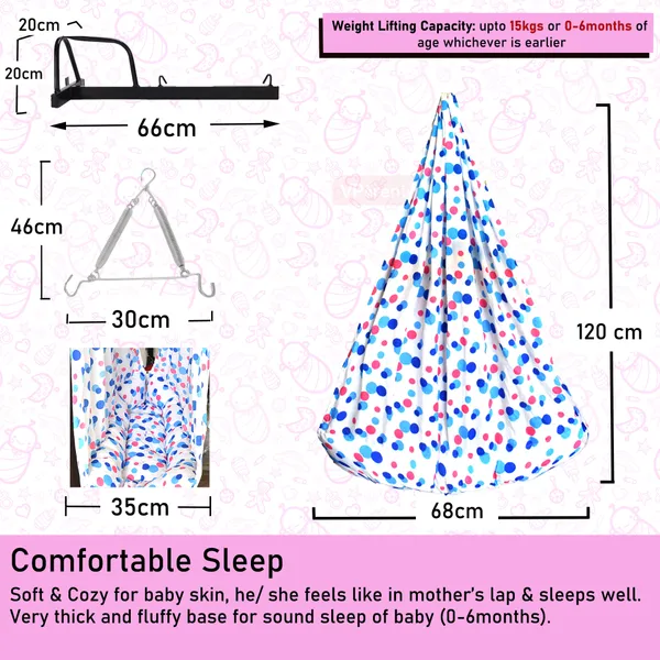 Preemie_Baby_Swing_Cradle_with_Mosquito_Net_Spring_and_Metal_Window_Cradle_Hanger(Blue)