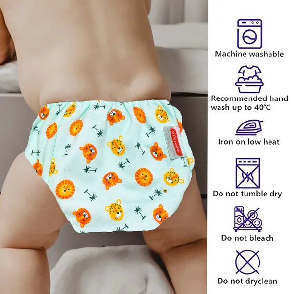 Vparents_Padded_Underwear_For_Babies_And_Toddlers_With_3_Layers_Of_Cotton_Padding_Potty_Training_Pull_Up_&_Diaper-Free_Time_(6-12_Months)_Lion