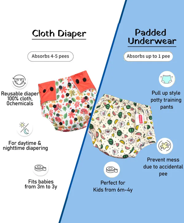 New_born_Combo_gift_set_for_baby_boy_and_girl_cap_mitten_booties_and_diapers _with_insert_and_underwears_and_nappies_(0_-6_month)_Pink_Assorted_Design_pack_of_12