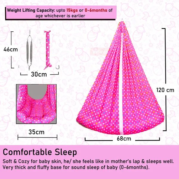 Tot_Baby_Swing_Cradle_with_Mosquito_net_Spring_(Pink)