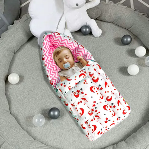 Galaxy_Baby_4_Piece_Bedding_Set_with_Pillow_and_Bolsters_Sleeping_Bag_and_Bedding_Set_Combo_(Pink)