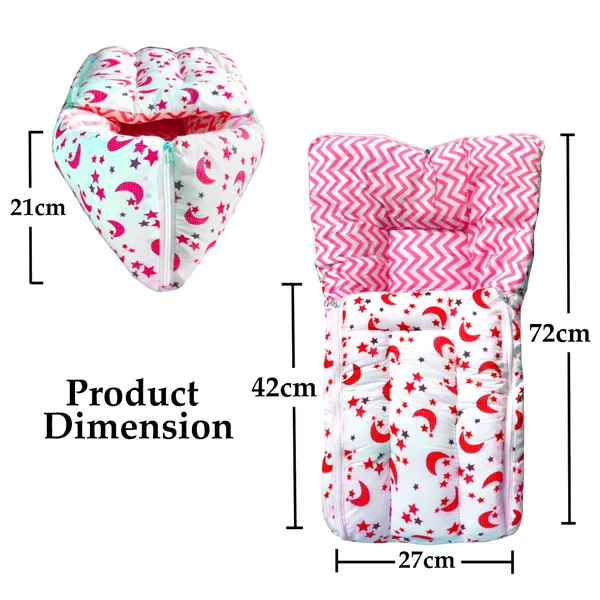 Galaxy_Baby_4_Piece_Bedding_Set_with_Pillow_and_Bolsters_Sleeping_Bag_and_Bedding_Set_Combo_(Pink)