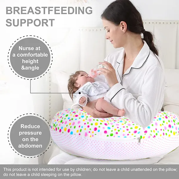 VParents_Bluebell_Multipurpose_Baby_Feeding_Nursing_Cum_Maternity_Pillow_for_New_Born_(Pink)